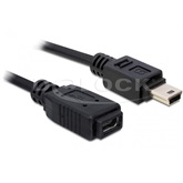 Delock 82667 USB 2.0 mini-B apa - anya hosszabbító kábel - 1m