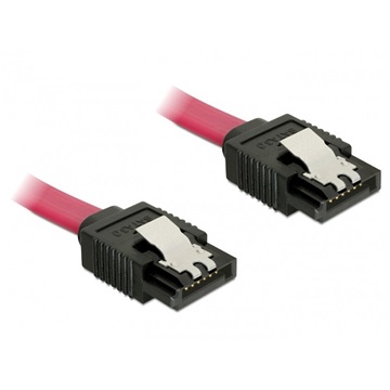 Delock 82678 6Gb/s egyenes/egyenes piros SATA kábel - 0,7m