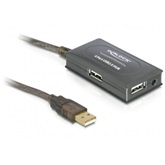 Delock 82748 USB2.0 4portos hub aktív hosszabbító kábel - 10m