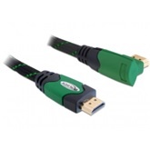 Delock 82951 A dugós > A dugós derékszögű 4K High Speed HDMI kábel Ethernettel - 1m - Zöld