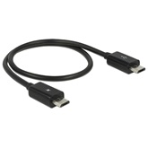KAB Delock 83570 USB-B apa > micro USB-B apa OTG tápfeszültség megosztó kábel - 0,3m