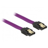 Delock 83690 6Gb/s egyenes-egyenes lila SATA kábel - 0,3m