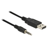 Delock 83778 USB TTL apa > 3.5mm 4pin sztereo jack apa kábel - 1,8m