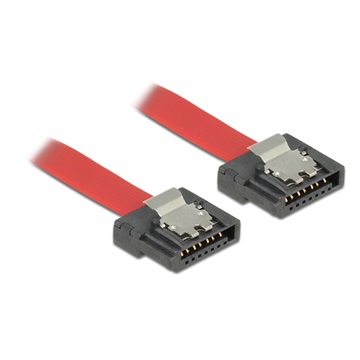 Delock 83834 6Gb/s flexi SATA kábel - 0,3m - Piros