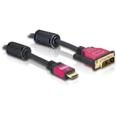Delock 84343 apa/apa HDMI - DVI átalakító kábel - 3m