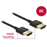 Delock 84772 HDMI-A - HDMI-A High Speed HDMI kábel Ethernettel 3D, 4K, vékony - 1,5m