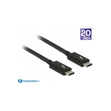 Delock 84845 Thunderbolt™ 3 (20 Gb/s) USB-C passzív, 1,0 m, 5 A,