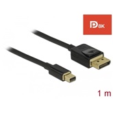 Delock 84927 Mini DisplayPort - DisplayPort kábel 8K 60Hz - 1m