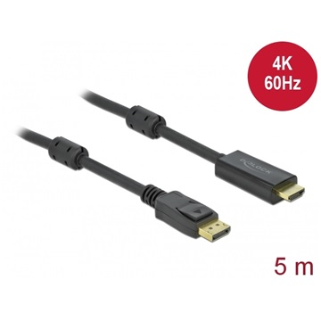 Delock 85958 DisplayPort 1.2 - HDMI kábel 4K 60Hz - 5m