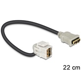Delock 86326 HDMI anya > HDMI anya Keystone modul 110° kábellel - 22cm