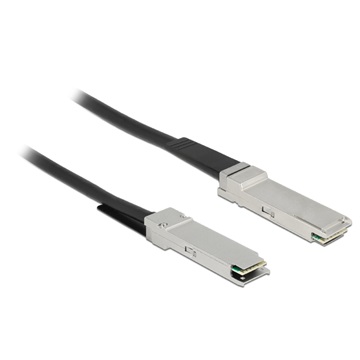 Delock 86430 Twinaxiális kábel, QSFP28 csatlakozódugó > QSFP28 csatlakozódugó, 2 m