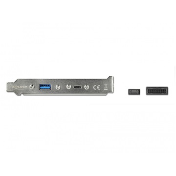 Delock 89934 Csatlakozó aljzat USB-C & USB-A porttal