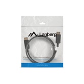 Lanberg Displayport M/M 4K kábel - 1m - fekete