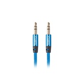Lanberg Mini jack 3.5mm M/M 3pin prémium kábel - 2m - kék
