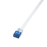 LogiLink CF2031U Cat6 U/UTP lapos patch kábel - Fehér - 1m