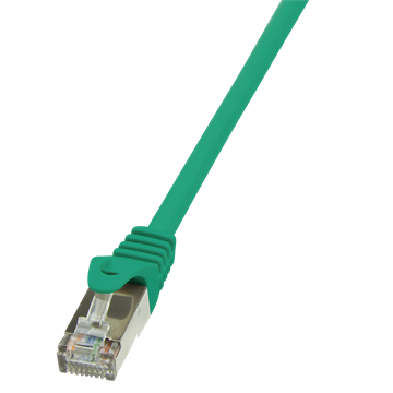 LogiLink CP1075S Cat5e F/UTP patch kábel - Zöld - 5m