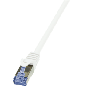 LogiLink CQ3021S Cat6A S/FTP patch kábel - Fehér - 0,5m