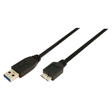 LogiLink CU0026 USB 3.0 A->B Micro 2x apa csatlakozó kábel - 1m