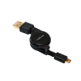 LogiLink CU0090 USB2.0 Micro-B apa / USB-A apa felcsévélhető kábel