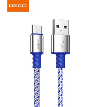 RECCI RTC-N33C TypeC-USB szövet kábel - 2m