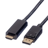 ROLINE DisplayPort - HDMI 4K M/M kábel - 3m