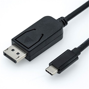 ROLINE USB C 3.1 - DP adapter M/M kábellel - 2m
