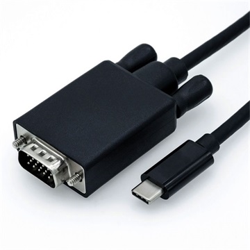ROLINE USB C 3.1 - VGA adapter M/M kábellel - 1m