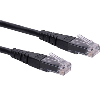 ROLINE UTP CAT6 kábel - fekete - 10m