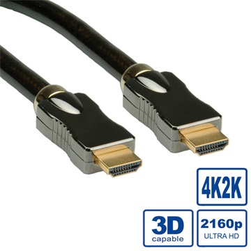 Roline HDMI Ultra HD Ethernet M/M kábel - 1m