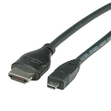 Roline HDMImicro - HDMI Ethernet kábel - 2m