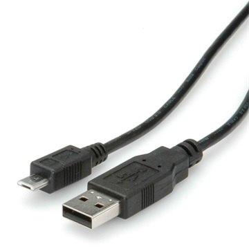 Roline USB 2.0 A - Micro USB B kábel - 3m