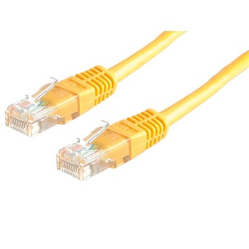 Roline UTP Cat5e kábel - Sárga - 0.5m