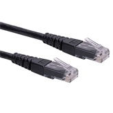 Roline UTP Cat6 patch kábel - Fekete - 1m