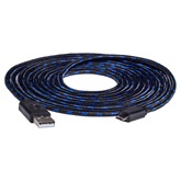 Snakebyte PS4 USB Charge Cable - 3m hosszú fonott töltőkábel (bontott)