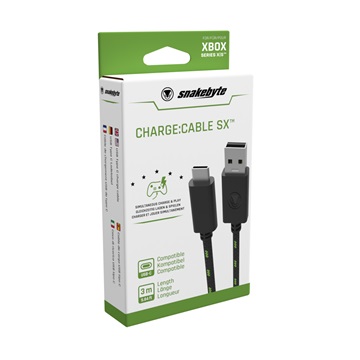 Snakebyte Xbox Series X USB Charge Cable SX - 3m hosszú töltőkábel