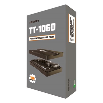 TOMAN TT-1060 Precíziós Csavarhúzó Készlet, 106 részes