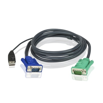KVM Aten 2L-5202U USB-VGA KVM kábel - 1.8m