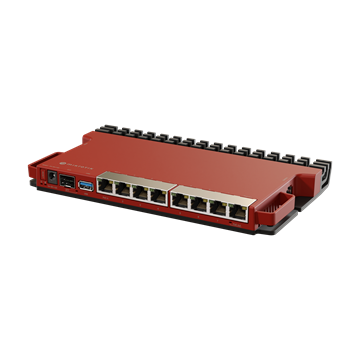 MikroTik L009UiGS-RM router, rackbe szerelhető