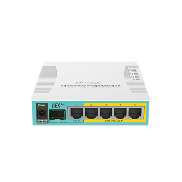 MikroTik hEX PoE router