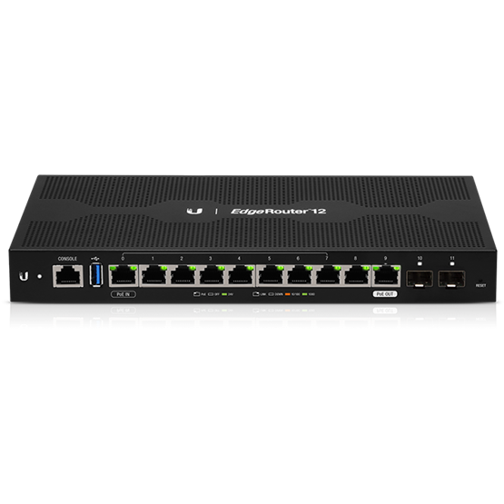 Edge Router 10x Ubiquiti EdgeRouter 12, gigabites, 10x RJ45, 1x PoE, 2xSFP - Expert ...