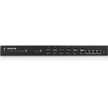 Ubiquiti EdgeSwitch XG, 16-portos, redundáns táp