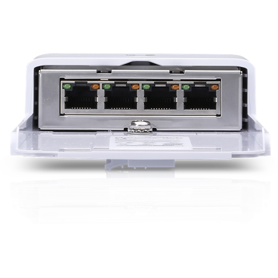 Ubiquiti NanoSwitch 4x Gigabit RJ45 porttal, passzív PoE, nem ...