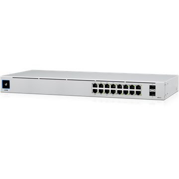 Ubiquiti UniFi Switch Gen2, 16-portos, 8xPoE max. 42W