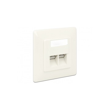 Delock 86125 Cat.6 LSA 2portos falra szerelhető doboz
