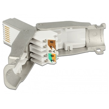 Delock 86427 RJ45 dugó Cat.6A STP szerszám nélkül szerelhető