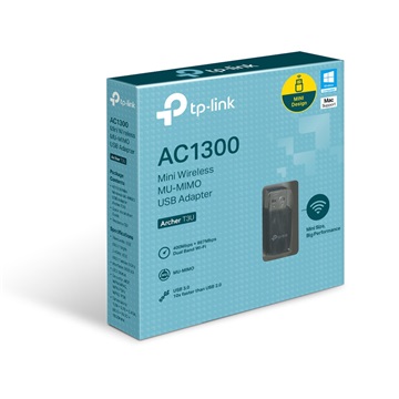 Tp-Link USB Adapter Wireless Mini Wi-Fi MU-MIMO - AC1300 Archer T3U