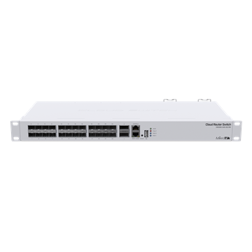 MikroTik CRS326-24S+2Q+RM rackbe szerelhető switch
