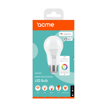 Acme SH4107 Smart Wifi LED Izzó A60 10W 800lm E27 WW/CW/RGB