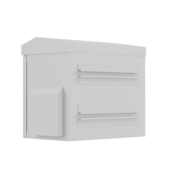 Lanberg 10" 3U kültéri rack szekrény, 300×200×300, falra/oszlopra szerelhető, IP55, szürke, összeszerelt