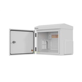 Lanberg 10" 3U kültéri rack szekrény, 300×200×300, falra/oszlopra szerelhető, IP55, szürke, összeszerelt